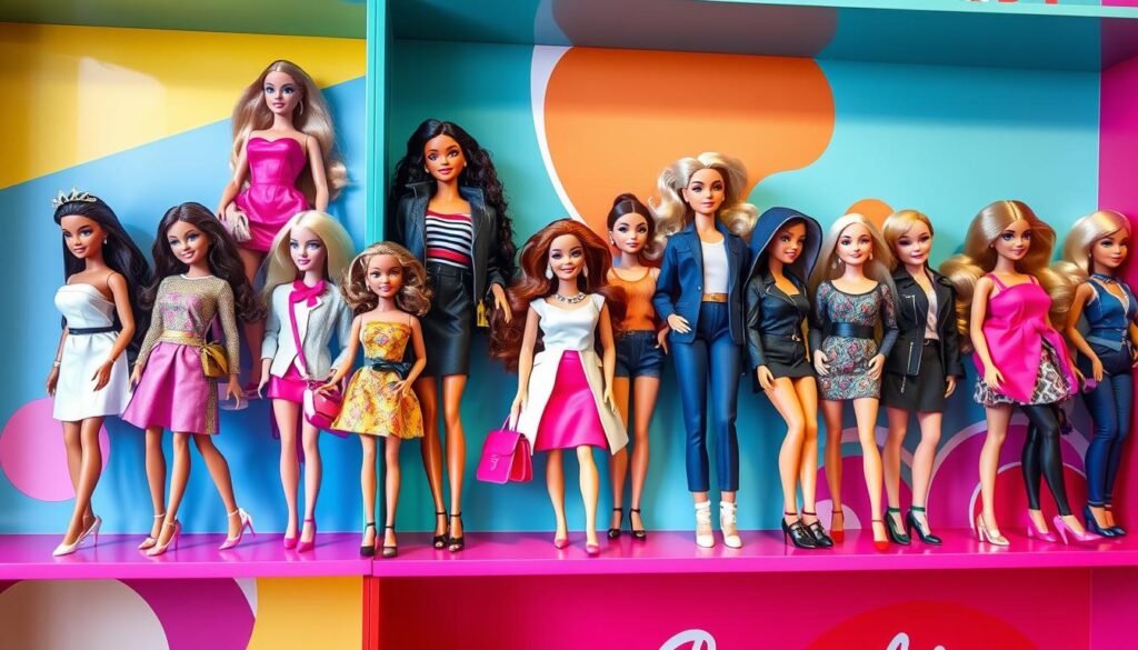 collection of barbies